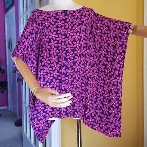 Diane Von Furstenberg Geometric Floral Top